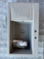 Новая! Склад №15, Мойки Марморин HALIT, 800x470x215, Искусственный камень, 003 - Gray, чаша правая, 