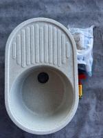 Новая! Склад №22, Мойка ecostone ES-16 серый, серый, чаша универсально, 