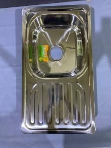 №9, Мойка врезная нержавейка BLAGO Original TRIZA 760х420 800 Металл, глянец полировка, Новый