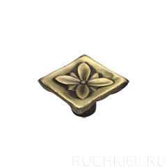 №2, Ручка мебельная noNAME 2413C Ручка кнопка квадратная современная классика, старая бронза, в наличии -  3 шт  Металл, , Новый