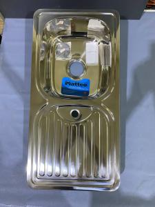 №11, Мойка врезная нержавейка MATTEO прямоугольная 850х420 900 Металл, глянец полировка, Новый