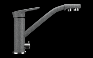 №1, Смеситель Ecostone ES-05  , цвет - 309, темно-серый, Новый