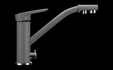 №1, Смеситель Ecostone ES-05  , цвет - 309, темно-серый, Новый