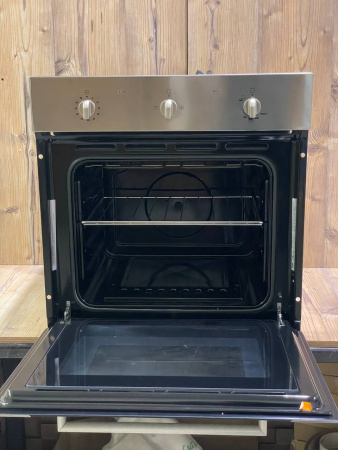 №4 Духовой шкаф Газовый Krona IGE 1652 EG INOX, Нержавеющая сталь, без уп, с выставки