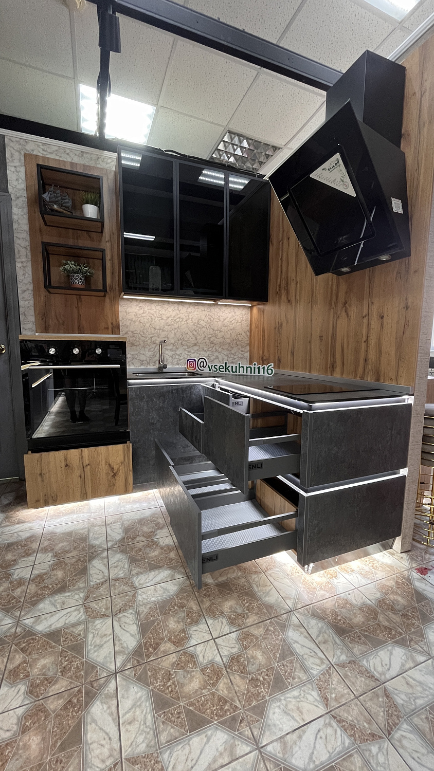 Кухонный гарнитур "Лофт бетон"