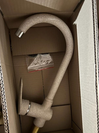 №42, Смеситель Ulgran U-006   , Бежевый, Выставочный образец