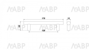 №36, Ручка мебельная noNAME ручка БоярдRR002BL.5.128, в наличии -  1 шт 128 Металл, , Новый
