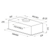 №25, Вытяжка Maunfeld CROSBY PUSH (inox 60) 600 Металл, Нержавейка, Новый для каркаса глубиной 320мм