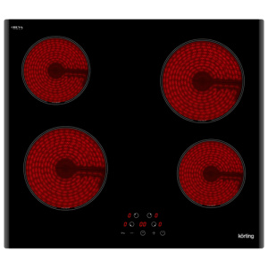 №27, Варочная панель Korting HK 60003 B 600 Стекло, Черный, Без уп с образца