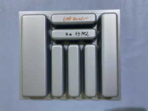 №3, Лоток для СП Ёмкость OrgaTray Innotech Atira 528x464 Пластик, Серебристый, Новый