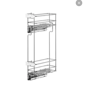 №63, Бутылочница ВИБО в верхнюю базу 150мм, левая, с креплением к фасаду, направляющие плавного зак