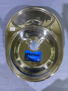 №16, Мойка врезная нержавейка MATTEO 5844А COSTA DOLHE A 577х440 700 Металл, глянец полировка, Новый