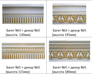 Готовые композиции (Декор + багет)