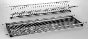 №27 Посудосушитель резаная сталь в шкаф на 600 Dentro