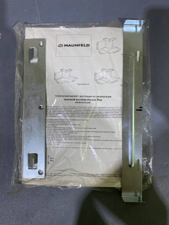 №20, Вытяжка Maunfeld ANCONAPLUS 60 INOX GLASS B 600 Металл, Нержавейка, Выставочный образец