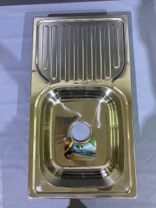 №20, Мойка врезная нержавейка LAGUNA D7642P 760х420 800 Металл, глянец полировка, Новый