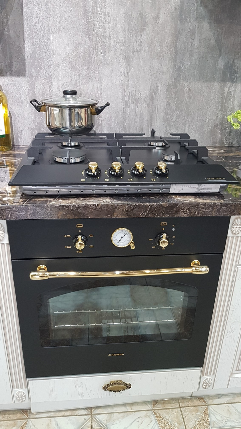 Кухонный гарнитур на заказ Изабель Белая (архив)