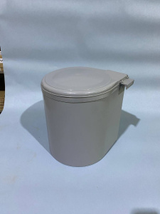 №3,  Inoxa Ведро для мусора (11л), пластик серый  Пластик, Серый, Новый