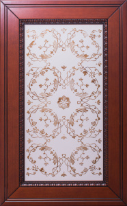 Рисунок на стекло и фасад поталью