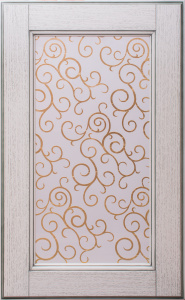 Рисунок на стекло и фасад поталью