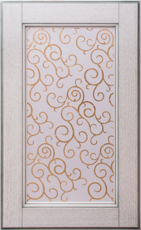 Рисунок на стекло и фасад поталью