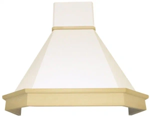 №32, Вытяжка ELIKOR КАМИН ГРАНЬ 90П-650-ПЗЛ 900 Металл, Бежевый дуб неокрашенный, Новый