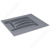 №48, Лоток для СП Ёмкость для столовых приборов М400-450 серый ПП  Пластик, серый глянец, Новый