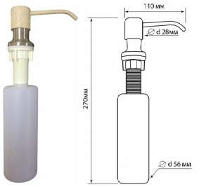 №3 Дозатор DR. GANS Латте арт. 709.722.0000.403