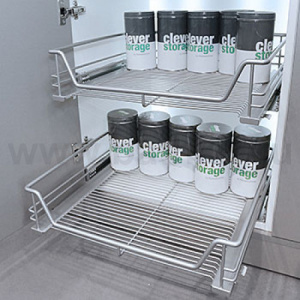 №32, Kessebohmer: Корзина 420х500х127, ТИТАН-500, верхняя без крепления к фасаду!