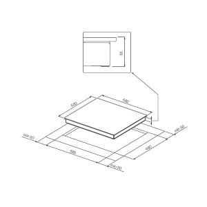 №25, Варочная панель Graude GSK 60.1 EL 600 Металл, Бежевый, Новый