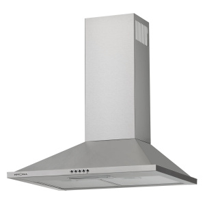 №44, Вытяжка Krona Bella 600 inox push button 600 Металл, Нержавейка, Новый